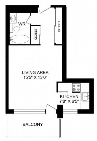 Floor plan layout diagram for SA